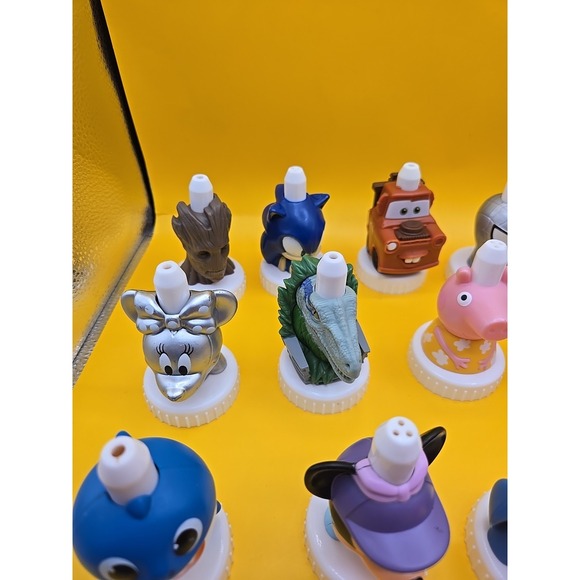 Lot Of 30 Good 2 Grow Juice Toppers Shark, Paw Patrol, Mickey, Disney Princess - Picture 3 of 6